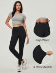 Ewedoos Women Jeans High Waisted Stretchy Skinny Jeans for Women Tummy Control Jeggings Pull on Jeans Leggings with Pockets New Black
