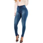 KUNMI Womens Curvy High Waist Stretch Butt Lifting Skinny Colombian Jeans