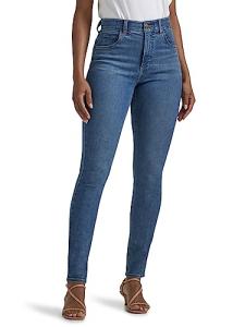 Lee Women's Ultra Lux Comfort with Flex Motion Skinny Leg Jean with Ever Fit Blue Format 16