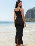 Nimsruc Women Summer Long Dress Casual Slip Sexy Slim Sleeveless Bodycon Maxi Dresses for Women 2024 Black XL