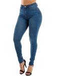 KUNMI Womens Curvy High Waist Stretch Butt Lifting Skinny Colombian Jeans