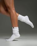 Kamo Fitness Cozy Womens 3-Pair Pack - Scrunch Long Crew Socks for Women, Soft & Breathable Boot and Slouch Socks, Size 5-9 (White, One Size)