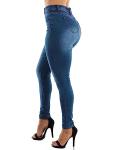 KUNMI Womens Curvy High Waist Stretch Butt Lifting Skinny Colombian Jeans