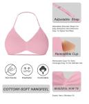 Comper 2 Piece Workout Sets for Women Halter Strappy Sports Bra with Seamless Ribbed Gym Yoga shorts Outfits