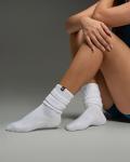 Kamo Fitness Cozy Womens 3-Pair Pack - Scrunch Long Crew Socks for Women, Soft & Breathable Boot and Slouch Socks, Size 5-9 (White, One Size)