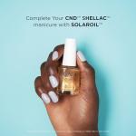 CND Shellac Gel Nail Polish, Long-lasting Nail Paint Color with Curve-hugging Brush, 391 Silk Slip Dress, 0.25 fl. oz