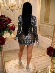 Sparkly Rhinestone Mini Dress for Women