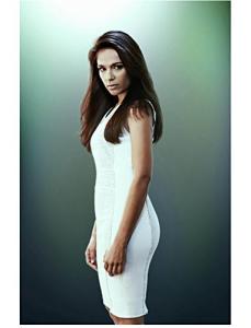 Second Chance (TV Series 2016 - ) 8 Inch x 10 Inch Photo Dilshad Vadsaria Curve-Hugging White Dress kn