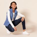 Amazon Essentials Women's Mid-Rise Stretchy Skinny Jeans, Dark Wash, 14 Long