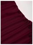 Burgundy Backless Asymmetrical Halter Mini Dress