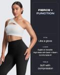 Aoxjox High Waisted Workout Leggings for Women Tummy Control Buttery Soft Yoga Metamorph Deep V Pants 26" (Black, Small)
