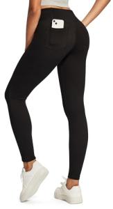 IUGA Butt Lifting Jeans for Women Trendy High Waisted Stretchy Women Jeans Skinny Jeggings Tummy Control with Pockets Black