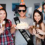 KICOSY Birthday Baddie Sash and Sunglasses Happy Birthday Party Outfit for Women & Men Funny Baddie Accessories