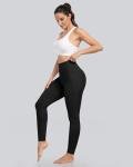 CHRLEISURE Leggings with Pockets for Women - Tummy Control High Waisted Soft Workout Yoga Pants（Black,2XL）