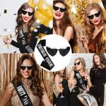 KICOSY Birthday Baddie Sash and Sunglasses Happy Birthday Party Outfit for Women & Men Funny Baddie Accessories