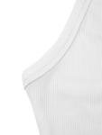 iGENJUN Workout Tops for Women Racerback Tank Tops 2026 Yoga Gym Ribbed Sleeveless Shirts Clothes,M,White