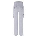Light Grey Wide Leg Scrub Pants for Women Lightweight Dance Studio Pants with Multi Pockets Pre Washed Linen High Waist Workout Wicking Skin Wide Leg Beach Fall Curvy Streetwear Women