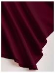 Burgundy Backless Asymmetrical Halter Mini Dress
