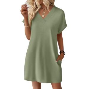 Womens Dresses - Vestidos Elegantes De Mujer para Fiesta Linen Cotton Petite Date a Line Curvy Beach Festival Activewear Flowy Streetwear Plus Size Baggy Fashion Sundresses Floral 2#Light Green Large