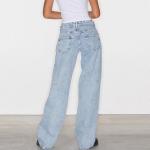 ZXCTKA Y2K Jeans Women Women Distressed Straight Leg Jeans Sweatpants Jeans Boyfriend High Waited Baggy Wide Leg Jeans Y205K Streetwear Loose Denim Pants with Pocket Curvy Jeans for(Light Blue XL)