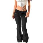 Low Rise Jeans for Woman Baggy Y2k Flare Jeans Stretchy Curvy Low Waisted Wide Leg Bootcut Jean Cute Cowgirl Bell Bottoms Streetwear Denim Y2k Pants with Pockets Vintage 90s Light Washed Flared Jean