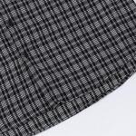 Men Short Sleeve Plaid T-Shirts Cotton Summer Casual Button Down Blouses Fashion Streetwear Curvy Hem Shirt Jackets