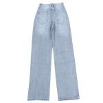 ZXCTKA Y2K Jeans Women Women Distressed Straight Leg Jeans Sweatpants Jeans Boyfriend High Waited Baggy Wide Leg Jeans Y205K Streetwear Loose Denim Pants with Pocket Curvy Jeans for(Light Blue XL)
