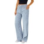 Women’s Wide Leg Jeans High Waisted Baggy Boyfriend Jeans with Elastic Waist Stretchy Straight Leg Denim Pants