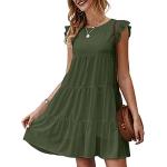 Womens Dresses, Vestidos Elegantes De Mujer para Fiesta Short Sleeve Baggy Fashion Sundresses Curvy Elegant Fitted Activewear Athletic Resort Midi Flowy Streetwear a Line Floral 2#Green Medium