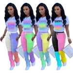 Color Block Casual 2 Piece Outfit for Women