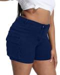 Gocolloa Plus Size High Waisted Jean Shorts