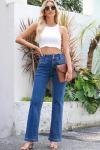 Wide Leg High Waisted Ankle Jeans for Women