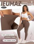 Ieumaz Scrunch Butt Lifting Leggings for Women Gym Seamless Workout Leggings Mid Low Waist Tummy Control Yoga Pants Coffee