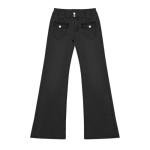 Low Rise Bootcut Jeans for Women Y2k Flared Straight Leg Stretch Denim Pants Bell Bottom Vintage Trousers 00s Clothes Comfy Bell Bottom Pant Wide Leg Jean Woman Classic Curvy Streetwear Women