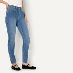 Amazon Essentials Women's High Stretch High-Rise Skinny Jeans, Medium Blue, 16 Long