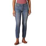 Amazon Essentials Women's Mid Rise Curvy Skinny Jeans, Medium Wash, 12 Short