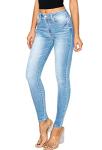WAX JEAN Women's Repreve Butt I Love You Push-Up High-Rise Skinny Jeans, Light, 7