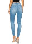 WAX JEAN Women's Repreve Butt I Love You Push-Up High-Rise Skinny Jeans, Light, 7