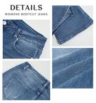 Koinshha Flare Jeans for Women High Waisted Trendy Outfits Jeans Wide Leg Stretch Tummy Control Denim Pants Size 10 A Light Blue