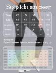 Sogetdo Yoga Leggings for Women Hidden Scrunch Butt Non See Through High Waisted No Front Seam Athletic Gym Workout Pants S835-Black-S