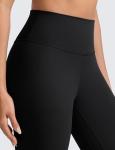 CRZ YOGA Butterlift Workout Leggings 25" - High Waisted Pilates Gym Athletic Womens Yoga Pants Buttery Soft Black Medium