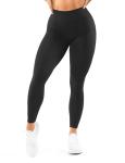 High Waisted Leggings for Women - No Front Seam Tummy Control Yoga Pants for Workout Running No See Through Black