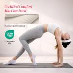 CoolMate Pilates Socks with Grips for Women, Yoga Socks, Crew Non Slip Women for Barre, Pilates Gifts (US, Numeric, 6, 10, Regular, Regular, A-01. 4 Pairs Open Top Pink/White/Light Purple/Black)