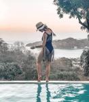 Ekouaer Black Crochet Bikini Cover-Up Dress