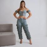 High Waisted Flared Bell Bottom Jeans for Women