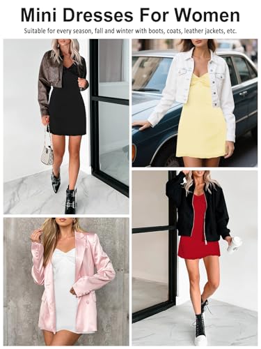 Miyieonz Women's Red Lace Splicing Mini Dress