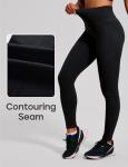 Butt Lifting Scrunch Leggings with Pockets - Black