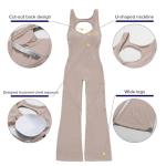 Women's Flare Jumpsuit with Tummy Control - Khaki