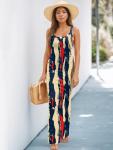 Nimsruc Women's Colorful Summer Slip Maxi Dress