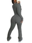 Women's Grey Two Piece Tracksuit Set - XL